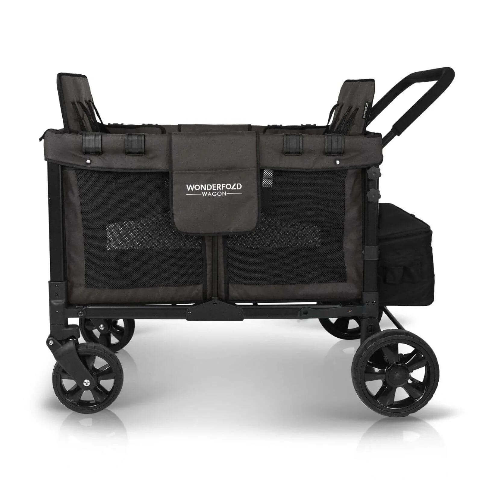 Wonderfold W4 Original Stroller Wagon - Volcanic Black - Image 7