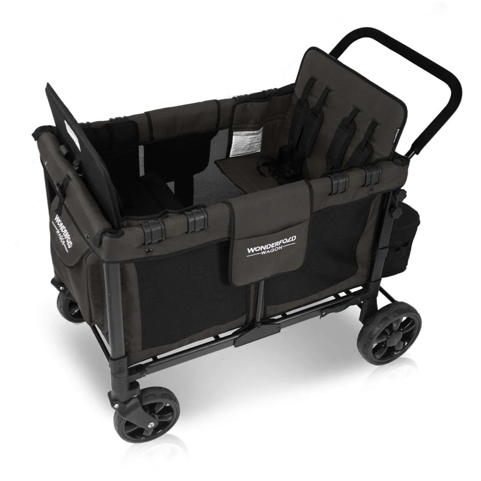 Wonderfold W4 Original Stroller Wagon - Volcanic Black - Image 8