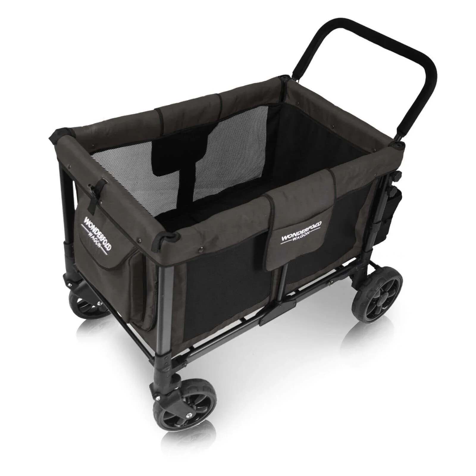 Wonderfold W4 Original Stroller Wagon - Volcanic Black - Image 9