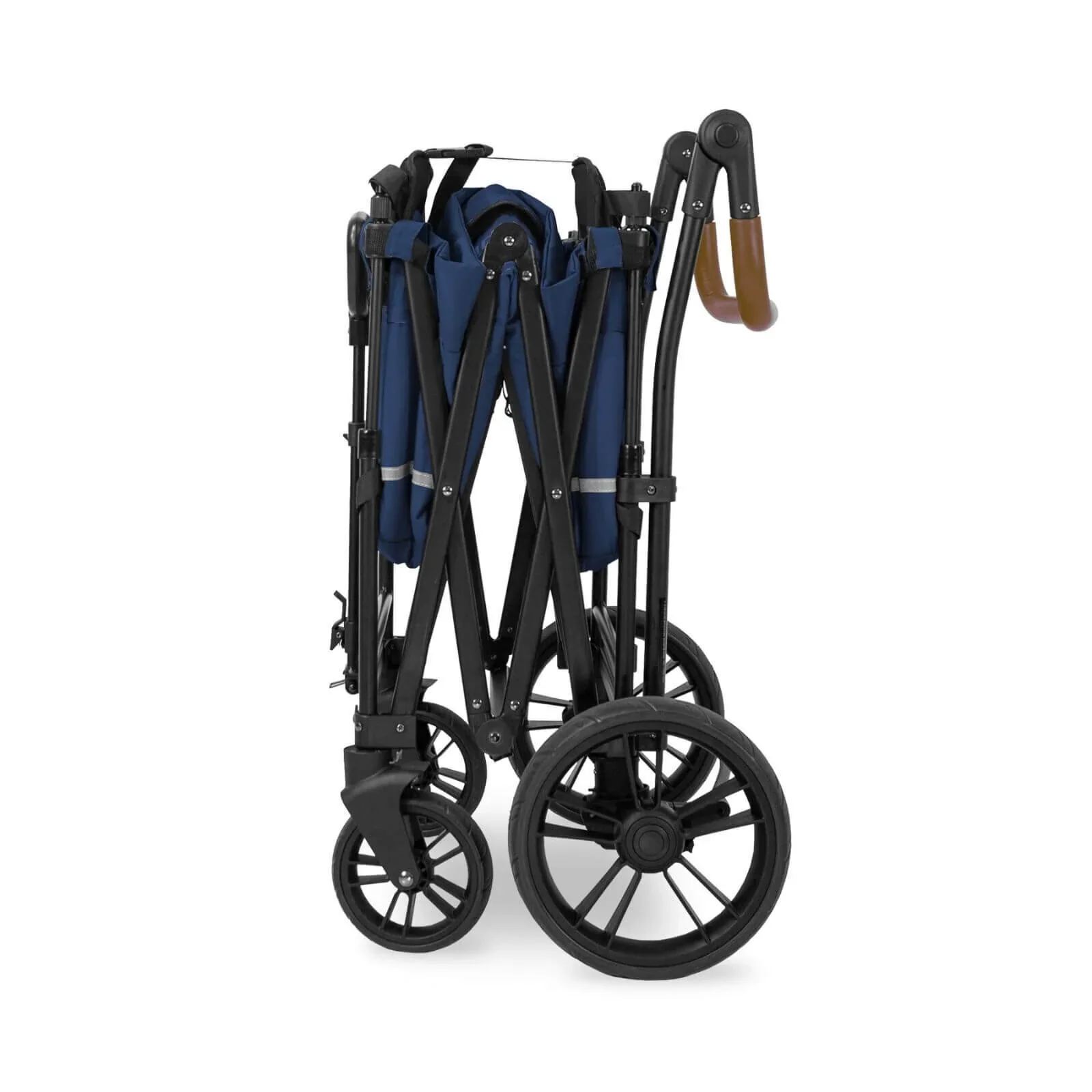 Wonderfold X2 Push & Pull Double Stroller Wagon - Midnight Blue - Image 9