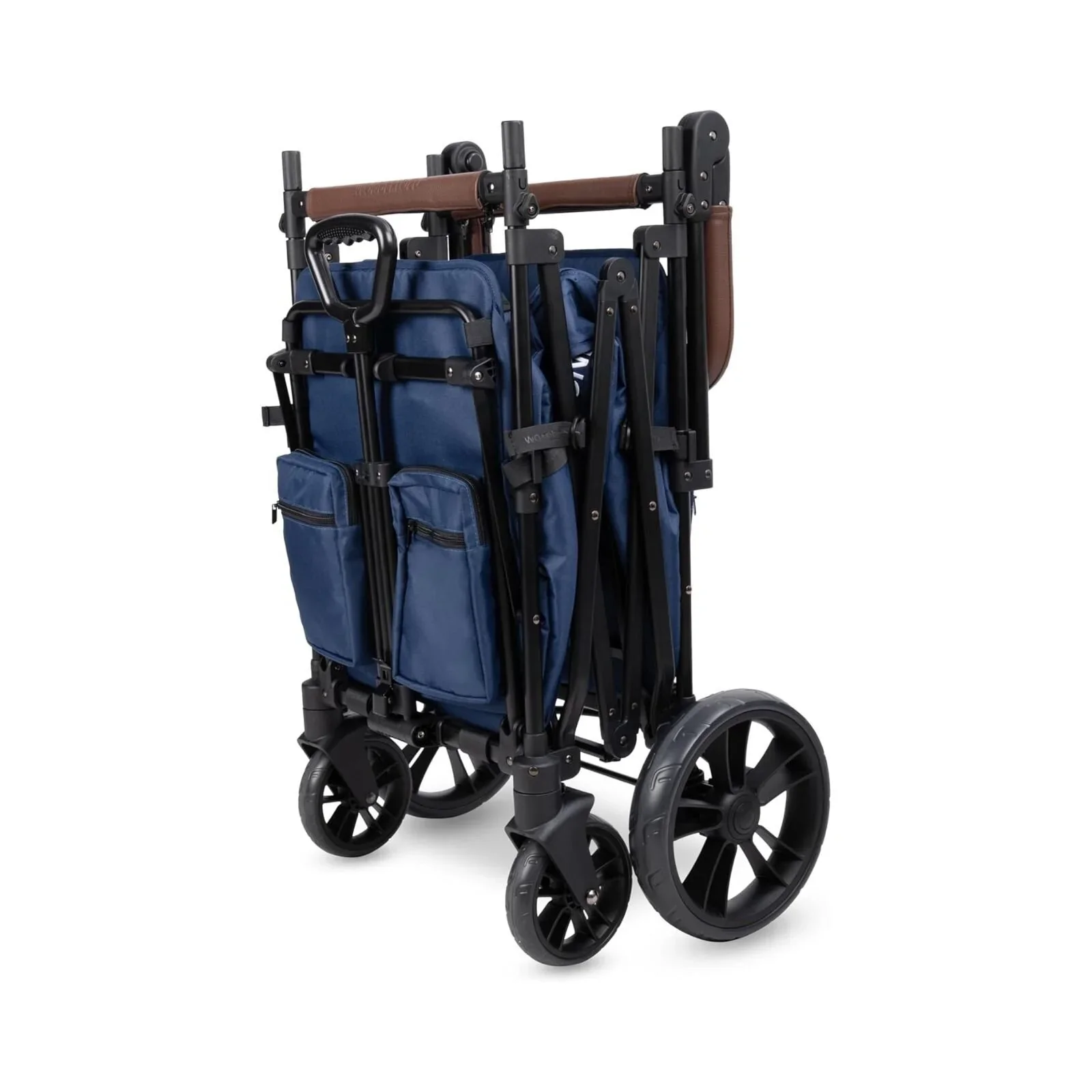 Wonderfold X2R Push & Pull Quad Stroller Wagon - Sapphire Navy - Image 6