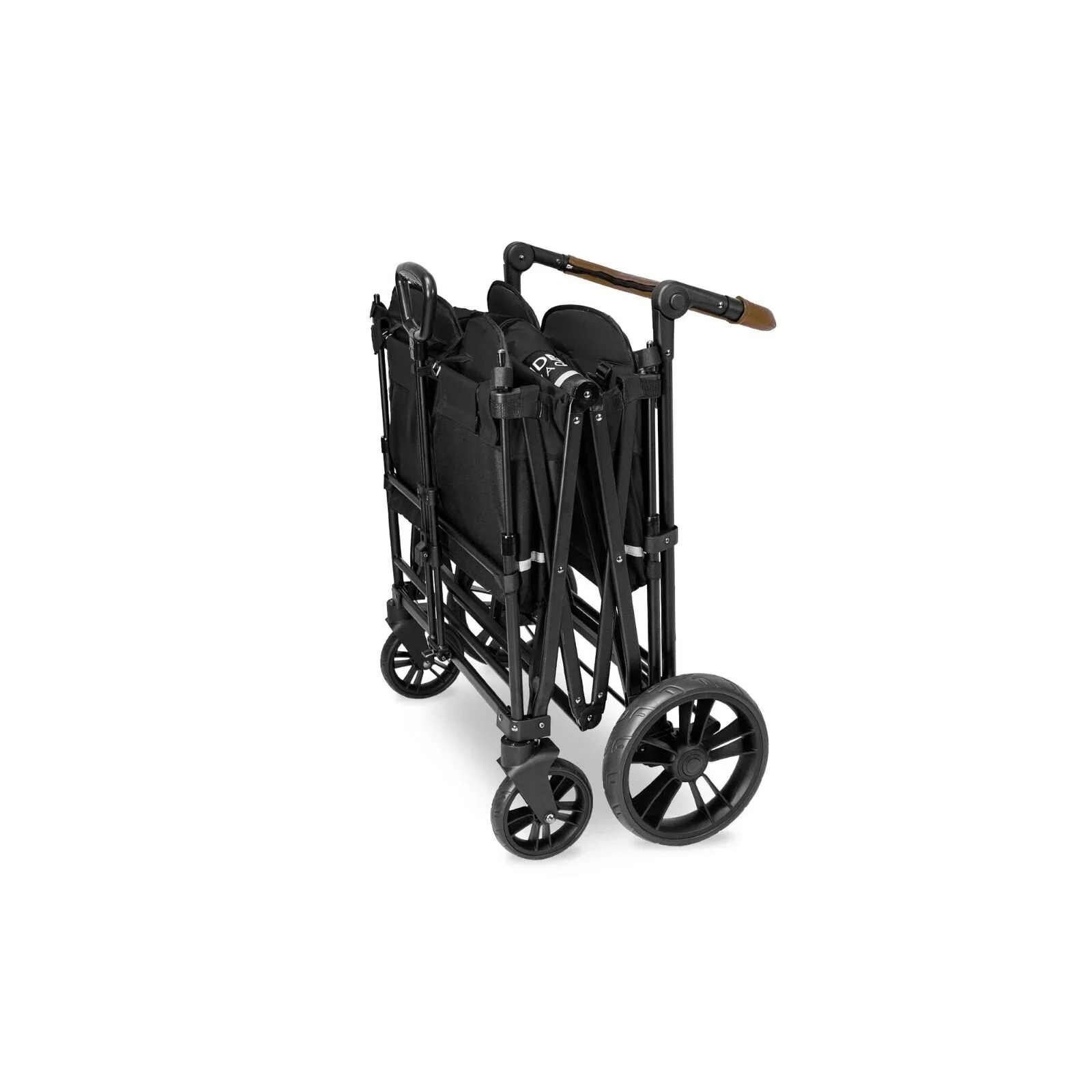 Wonderfold X4R Push and Pull Quad Stroller Wagon - Black - Image 6