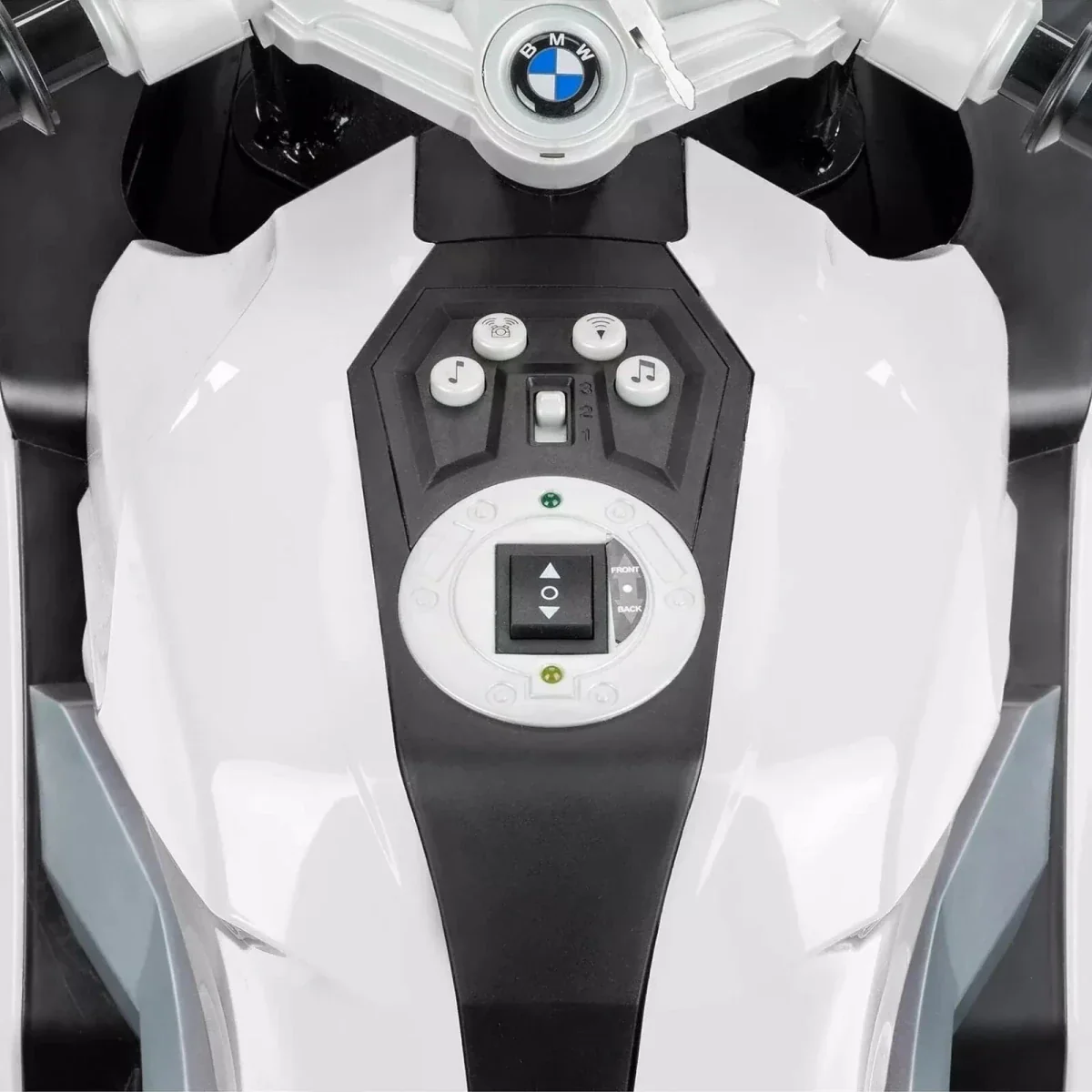Xootz BMW 12.8V Electric Motorbike Ride On with Lithium Battery - White - Image 4