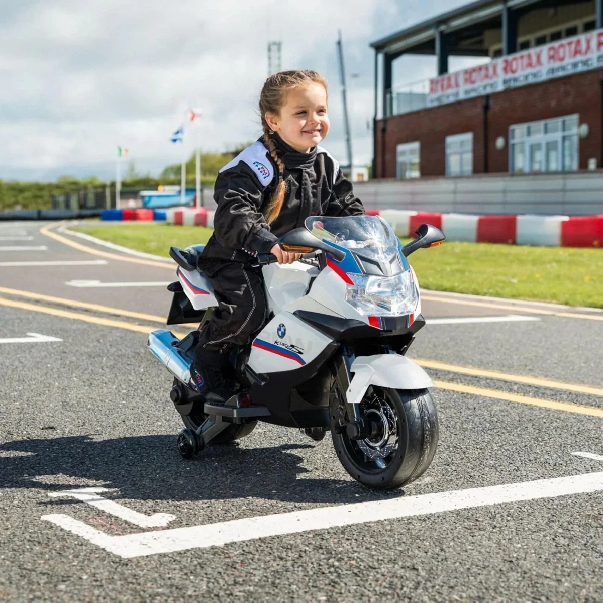 Xootz BMW 12.8V Electric Motorbike Ride On with Lithium Battery - White - Image 5