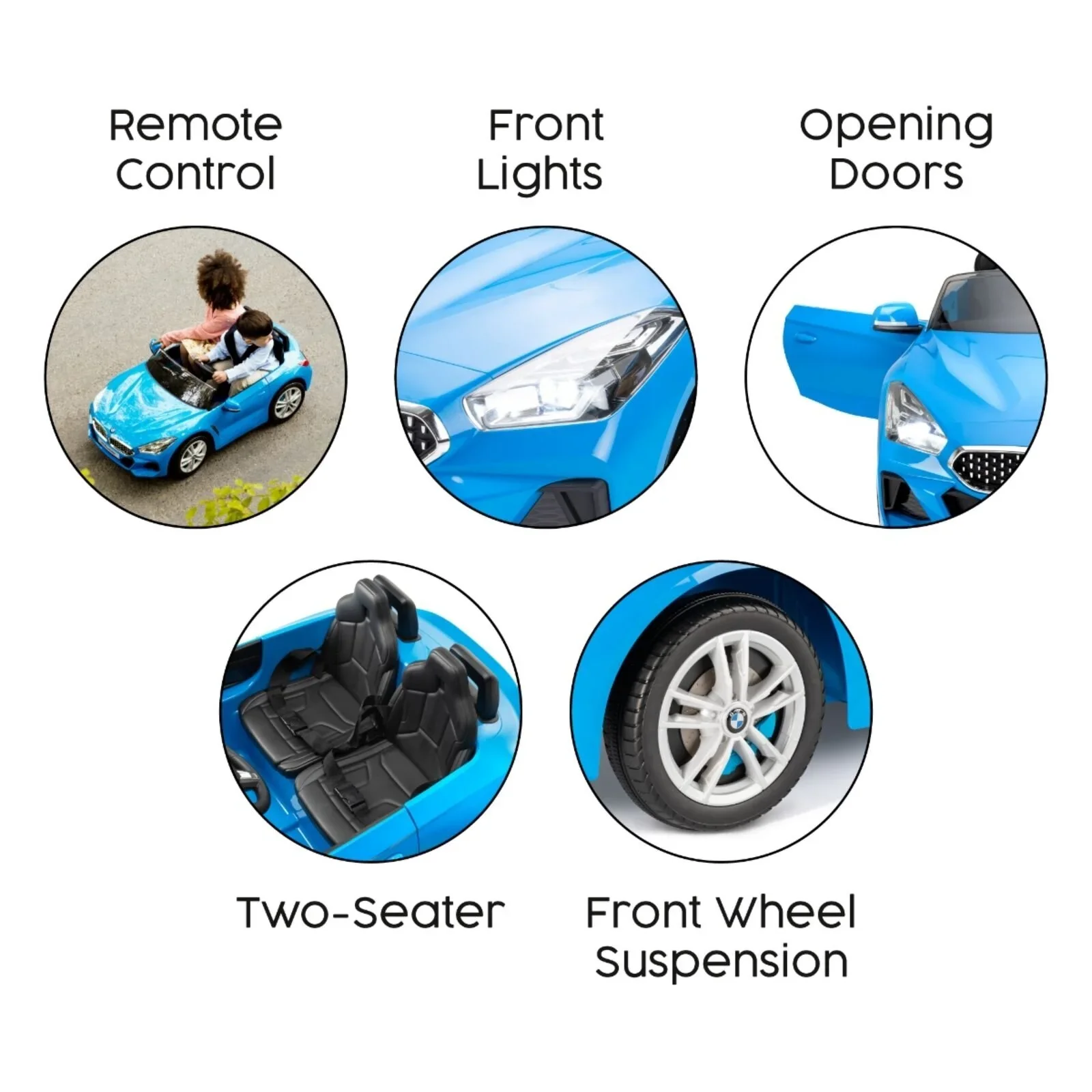 Xootz BMW Z4 12v Electric Ride-On - Blue - Image 5