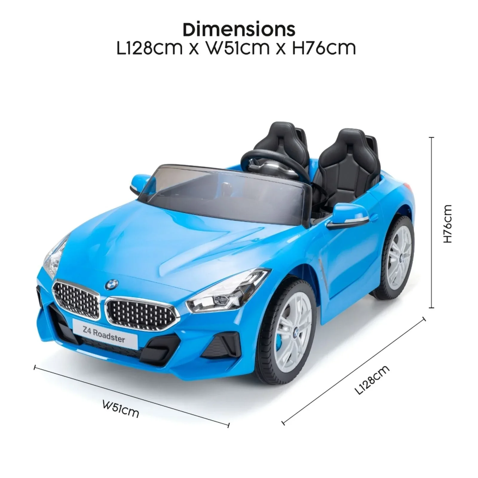 Xootz BMW Z4 12v Electric Ride-On - Blue - Image 6