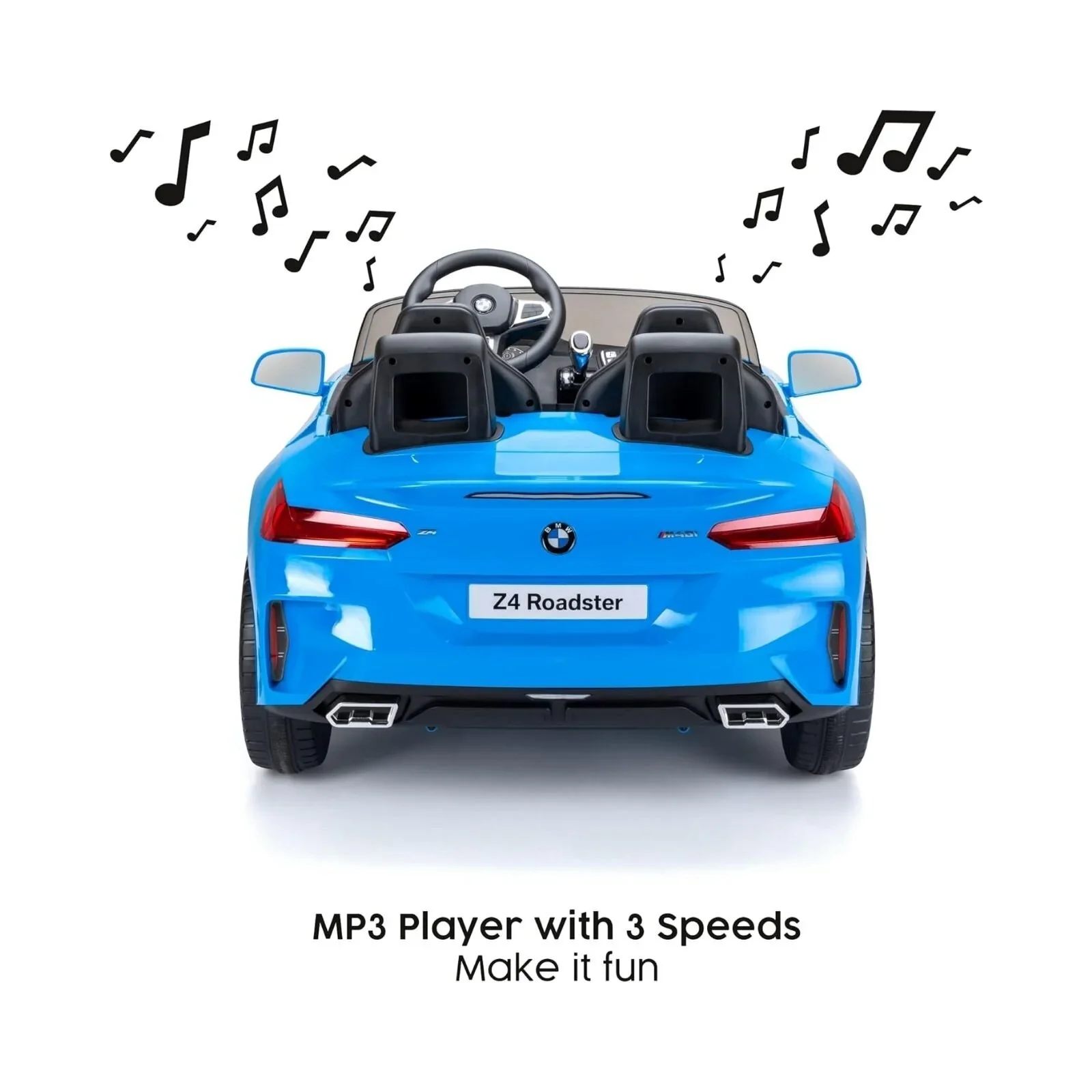 Xootz BMW Z4 12V Electric Ride On with Lithium Battery - Blue - Image 5