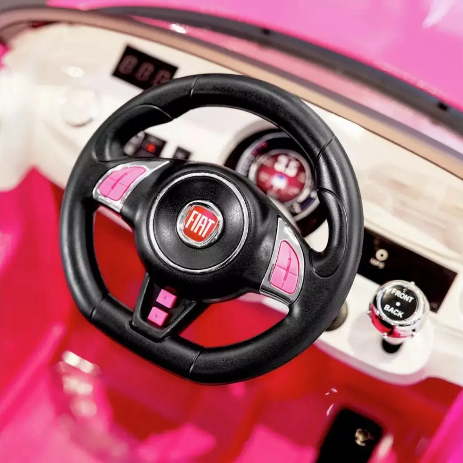 Xootz Fiat 500 12V Electric Ride On - Pink - Image 6