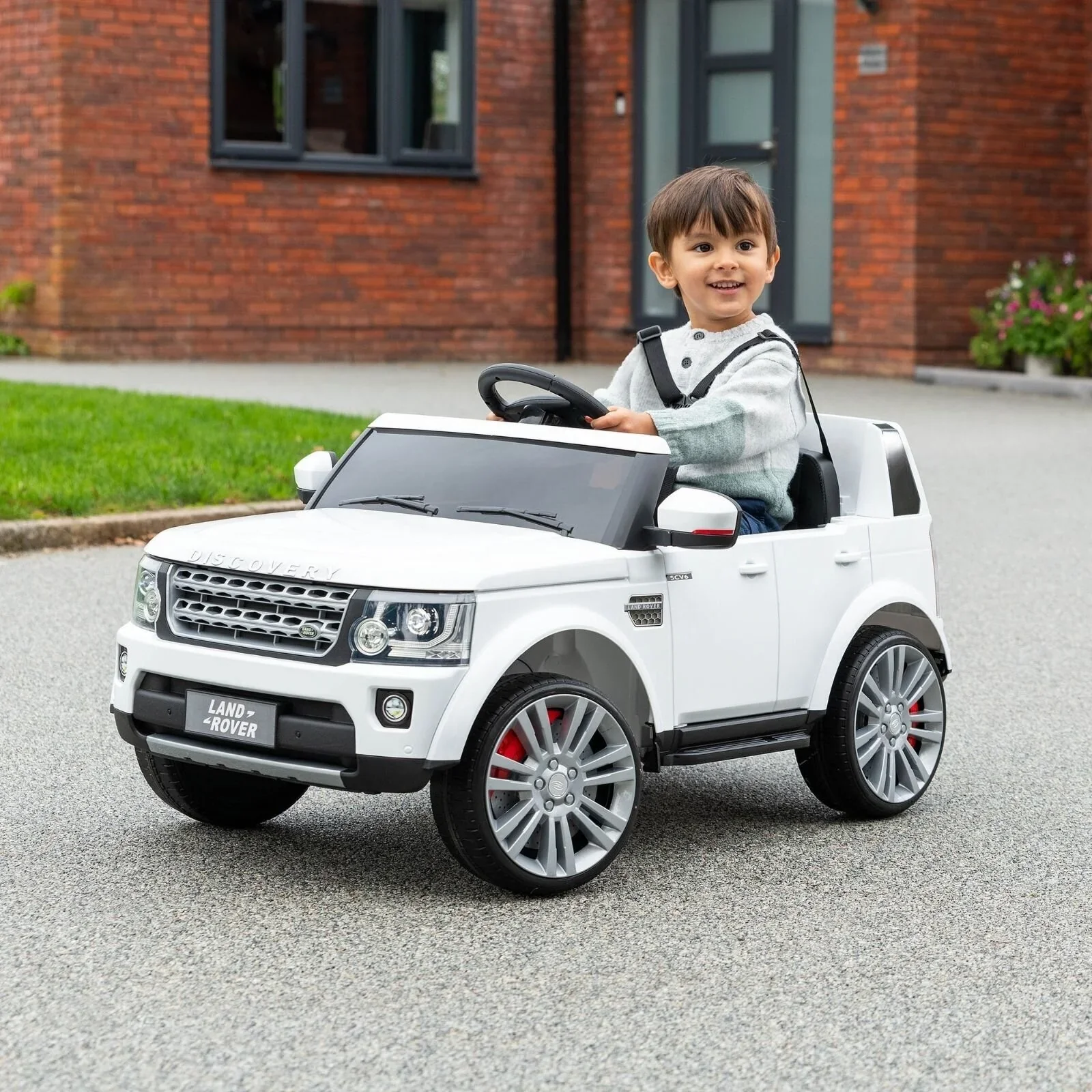 Xootz Land Rover Discovery 12v Ride On - White - Image 9