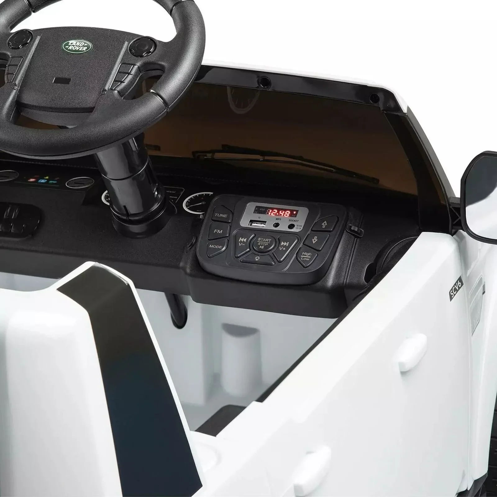 Xootz Land Rover Discovery 12V Ride On Lithium - White - Image 3