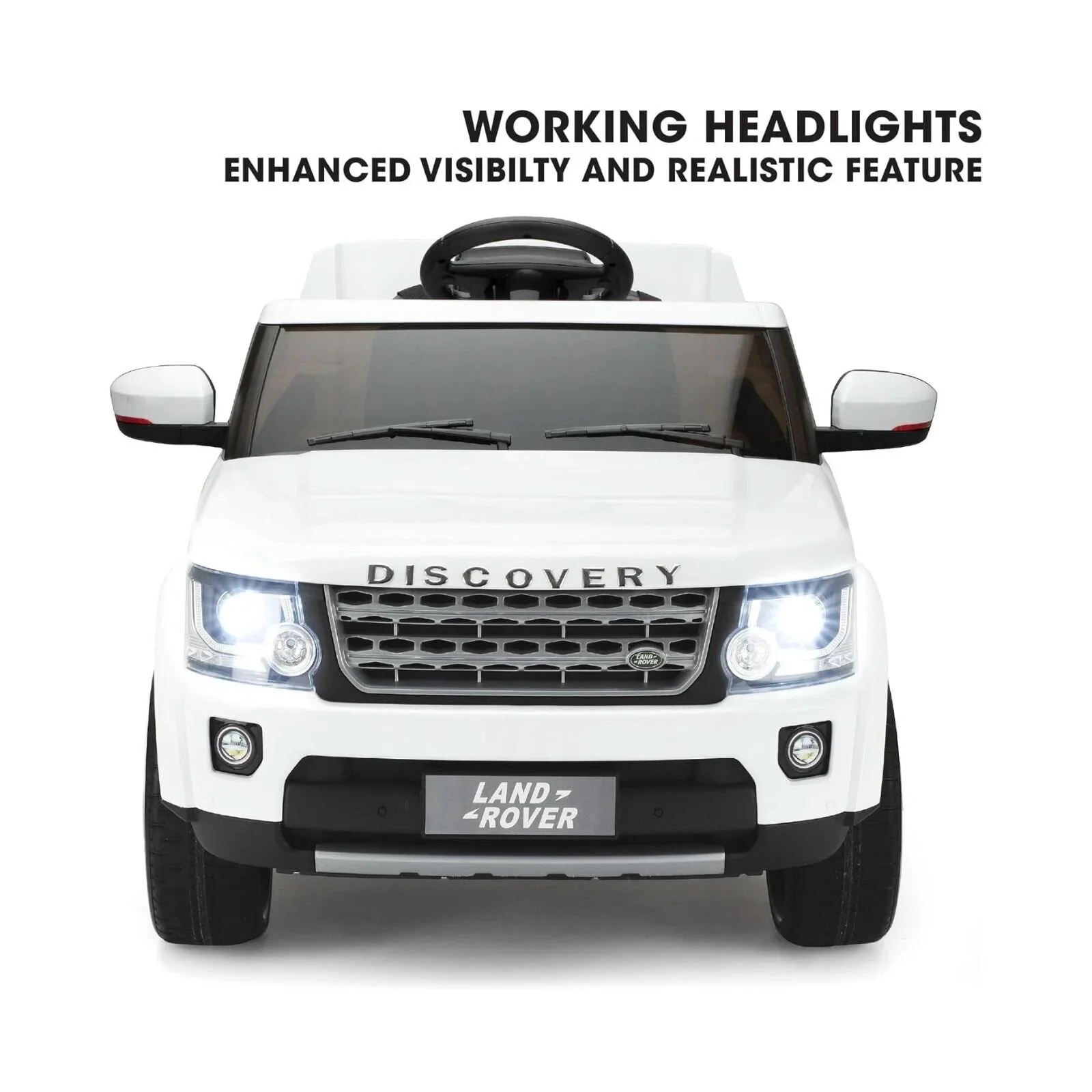Xootz Land Rover Discovery 12V Ride On Lithium - White - Image 9