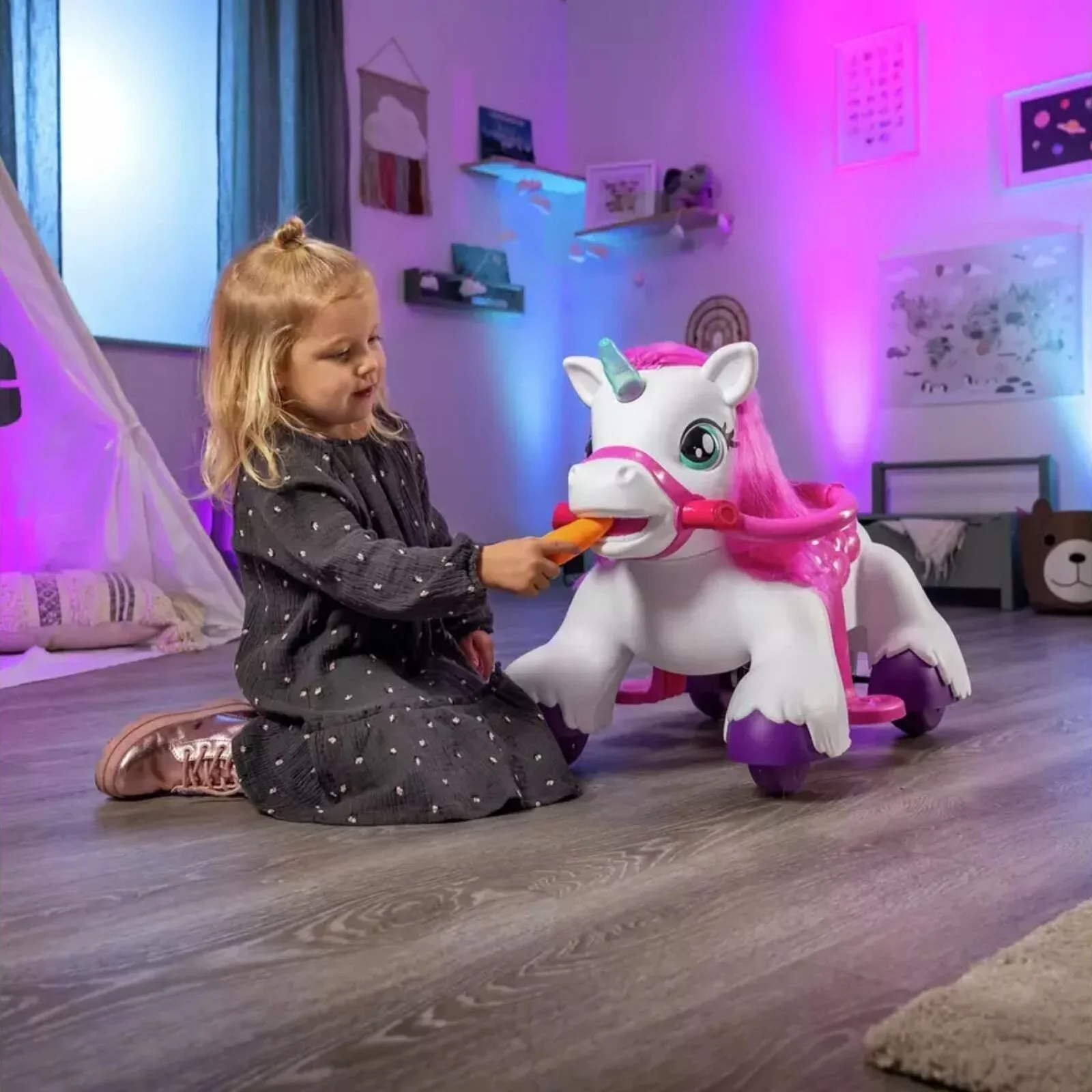 Xootz Magical Unicorn 6V Electric Ride On - White - Image 8
