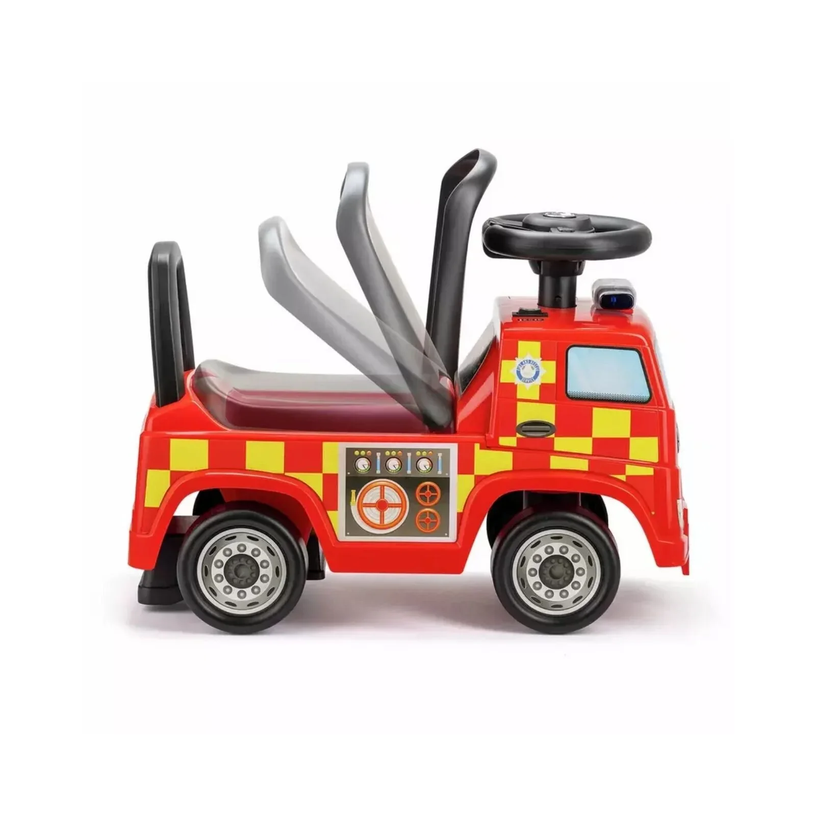 Xootz Mercedes-Benz Fire Engine Foot-to-Floor Ride On - Red - Image 2