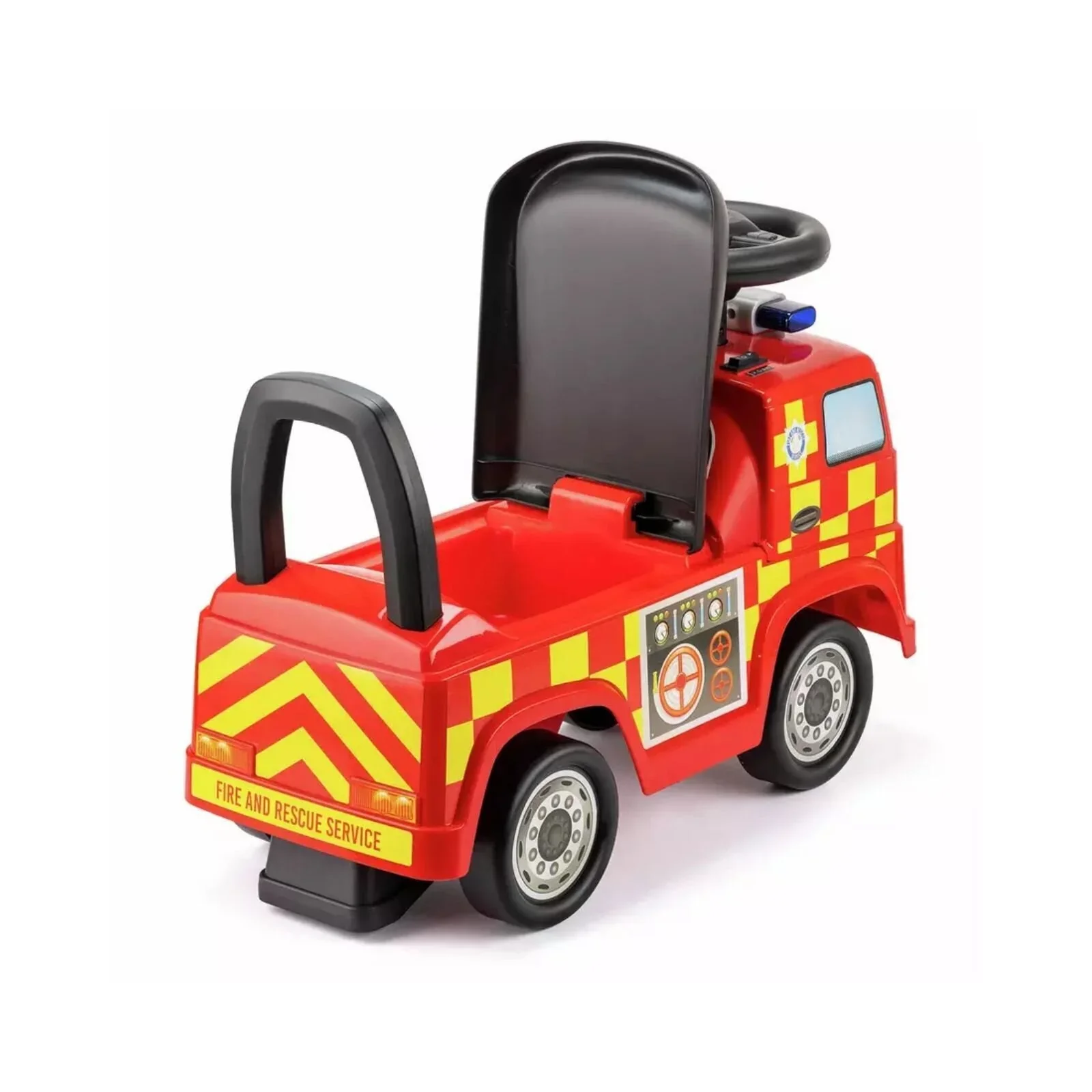 Xootz Mercedes-Benz Fire Engine Foot-to-Floor Ride On - Red - Image 5