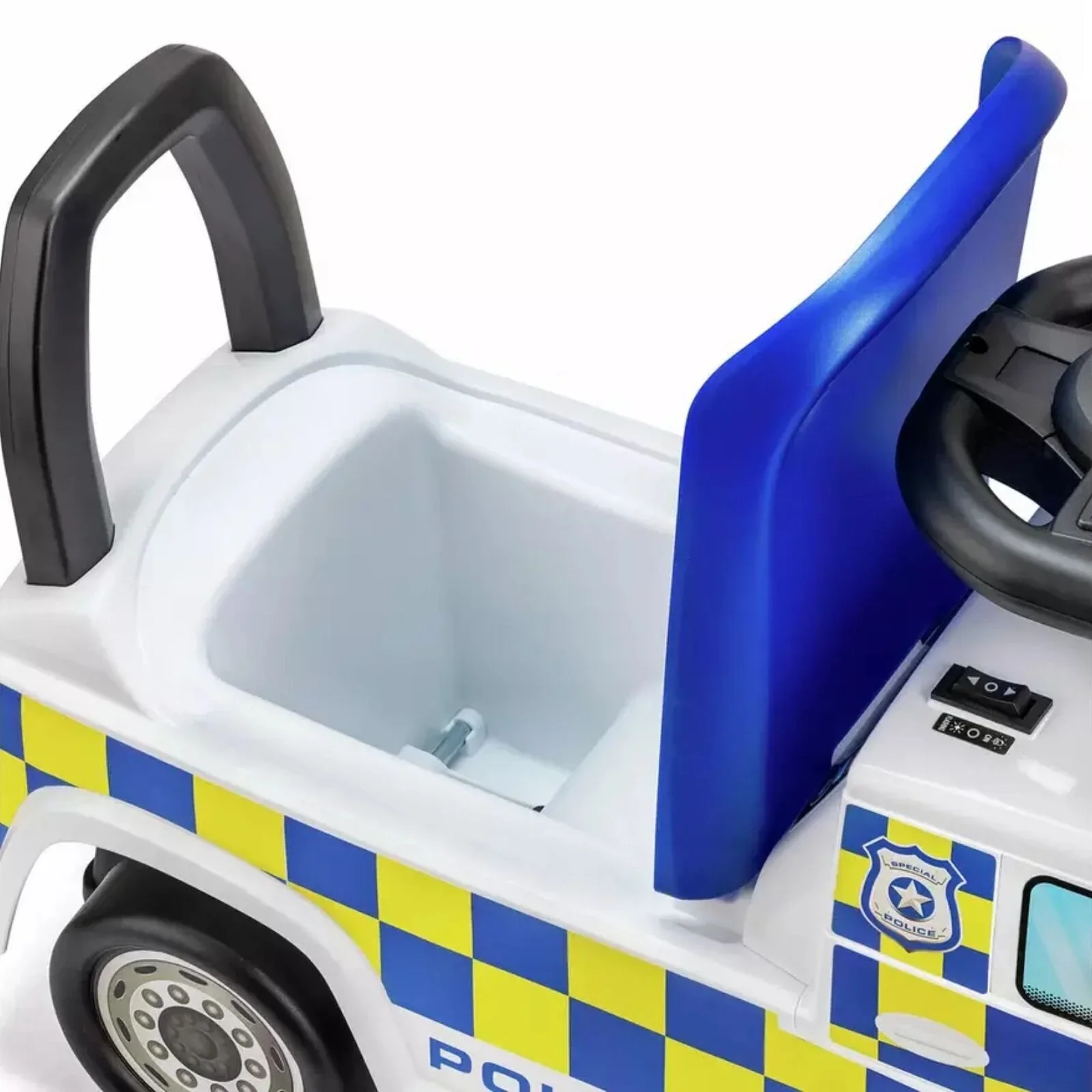 Xootz Mercedes-Benz Police Foot-to-Floor Ride On - White - Image 4