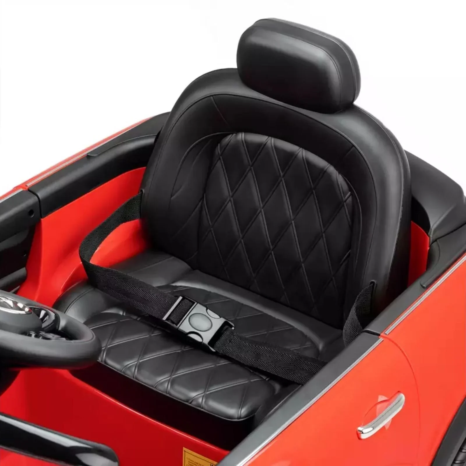 Xootz Mini Cooper Convertible 12V Electric Ride On - Red - Image 7