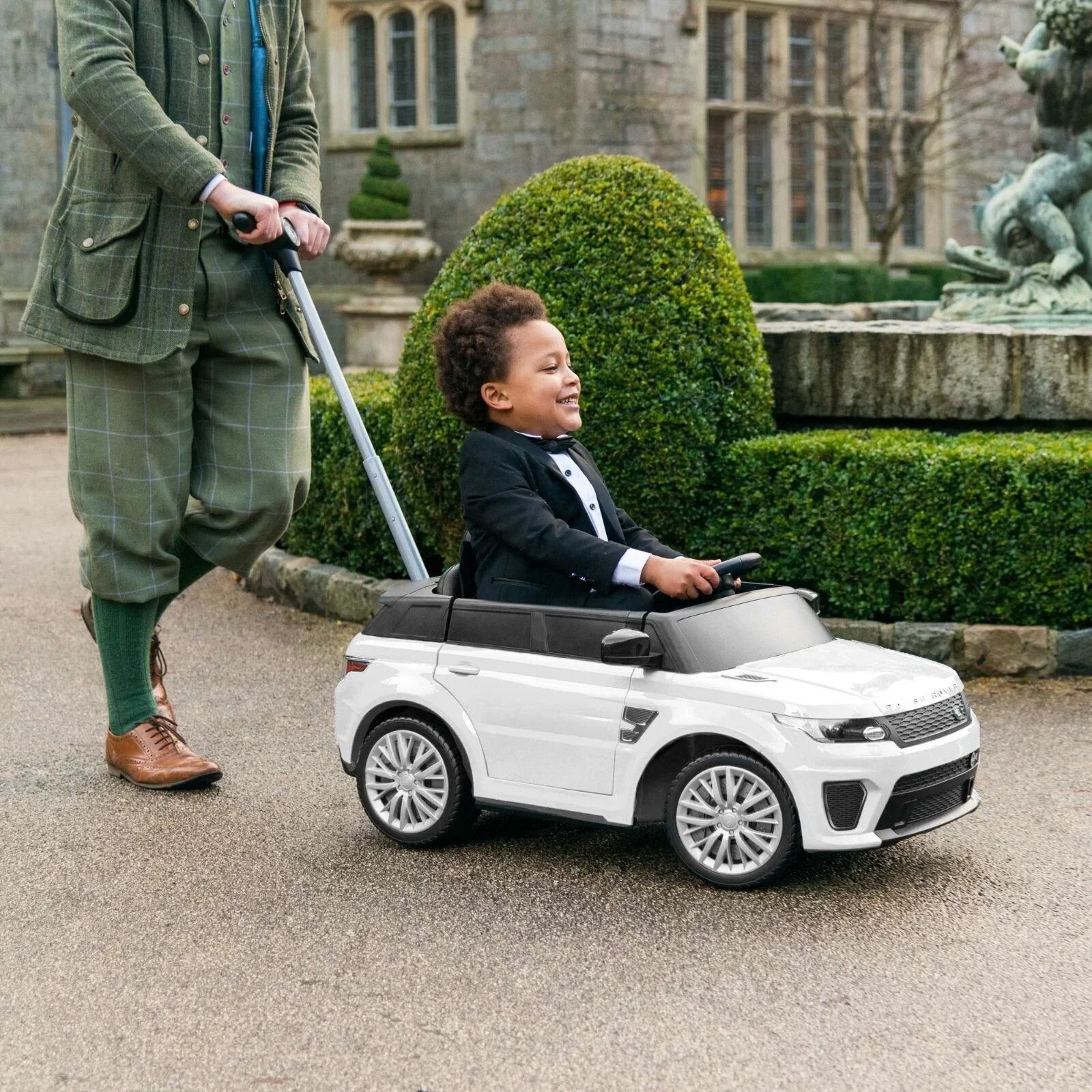 Xootz Range Rover Ride-On/Push 6v - White - Image 12
