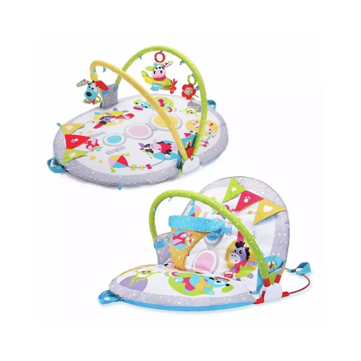 Yookidoo Baby Gym Lay to Sit-Up Playmat - Image 2