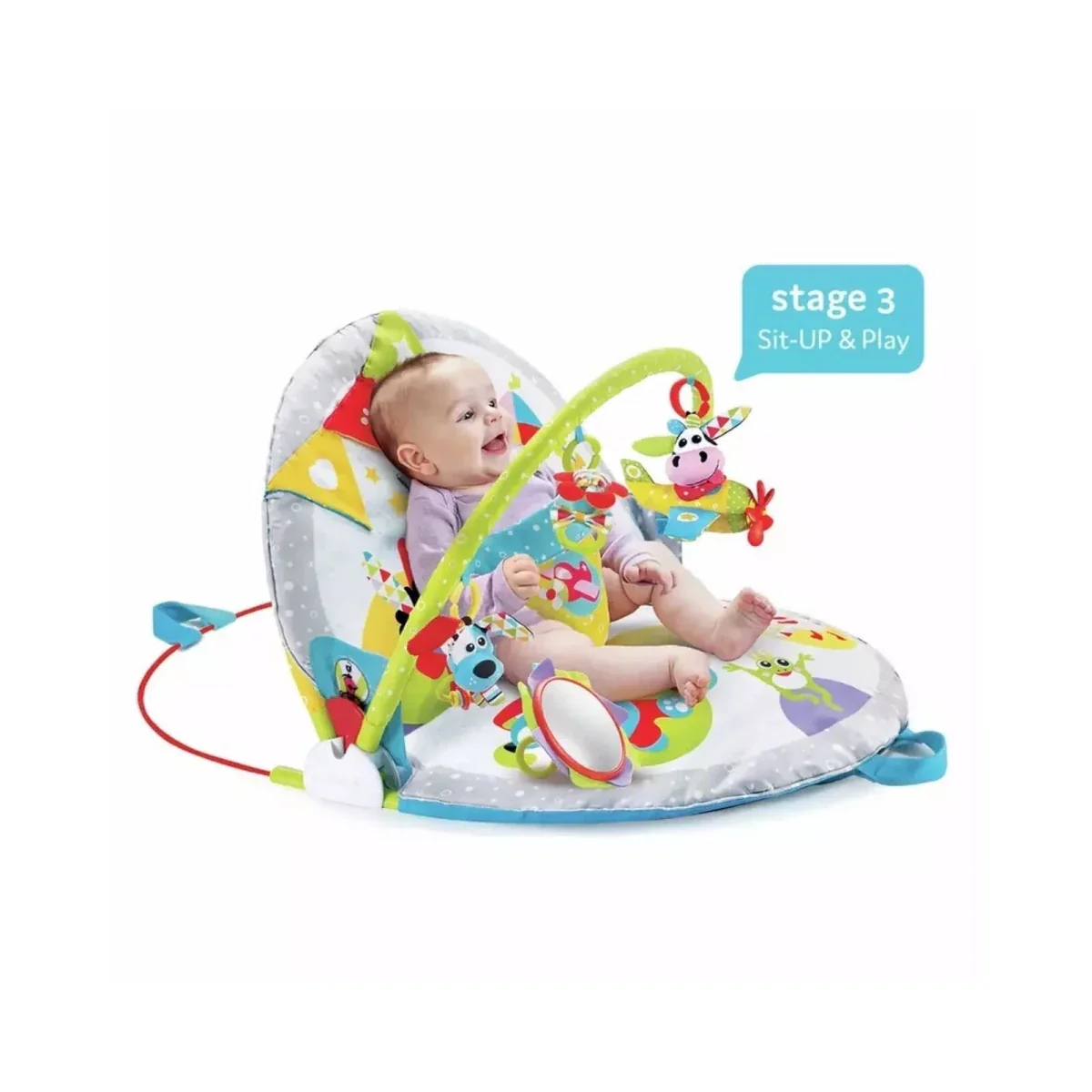 Yookidoo Baby Gym Lay to Sit-Up Playmat - Image 5