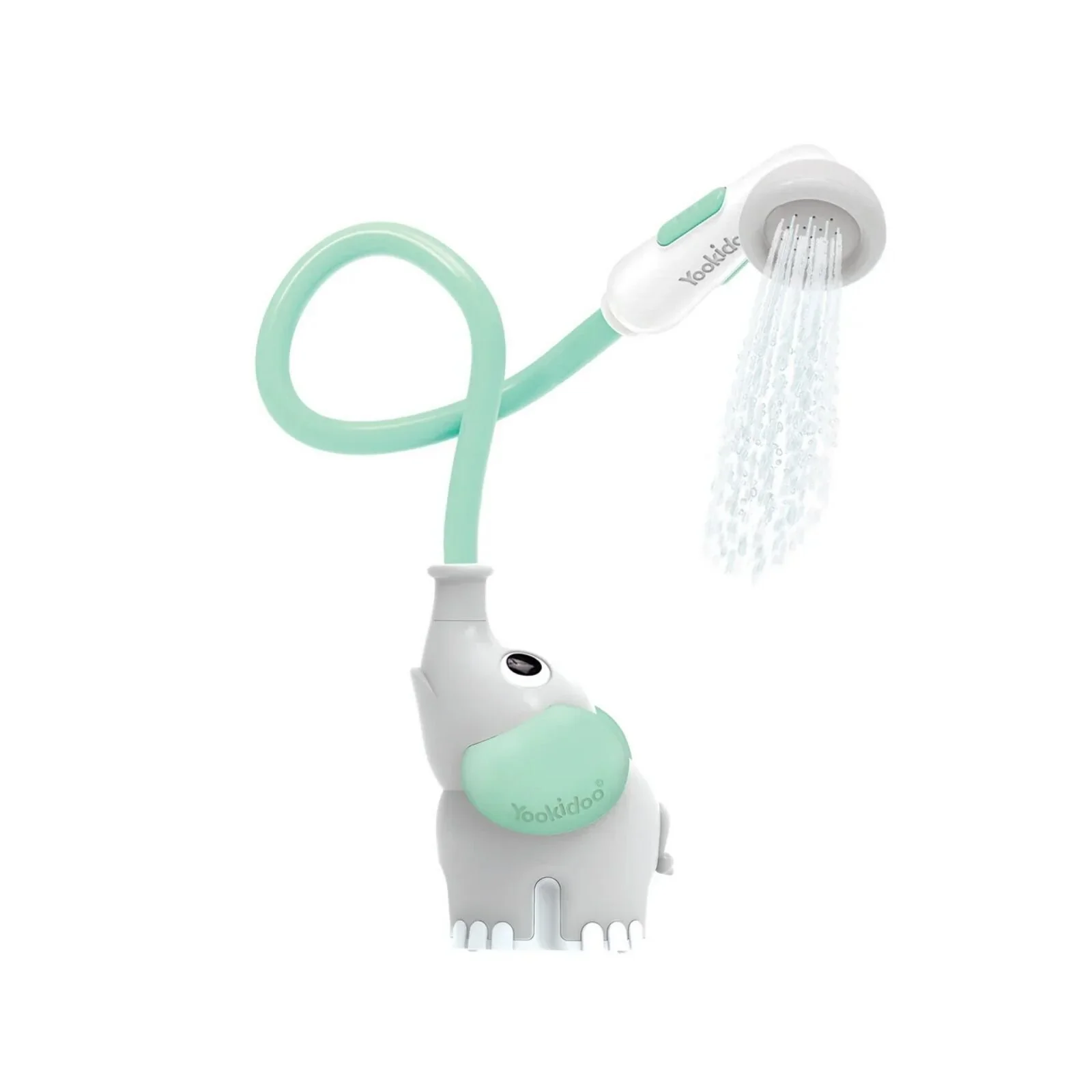 Yookidoo Baby Shower Bath Toy Elephant - Turquoise - Image 2