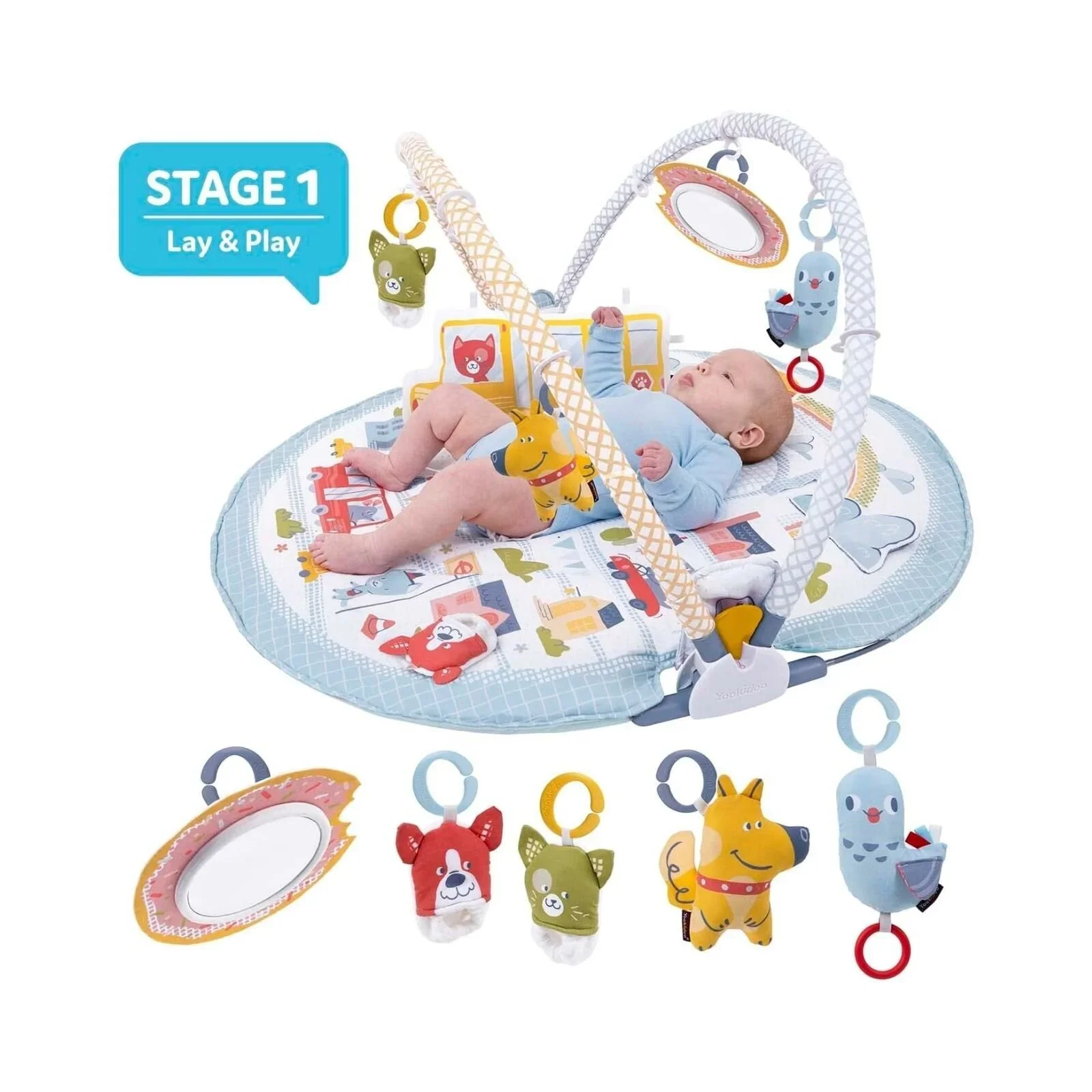 Yookidoo Urban Gymotion Lay to Sit-Up Playmat - Image 2