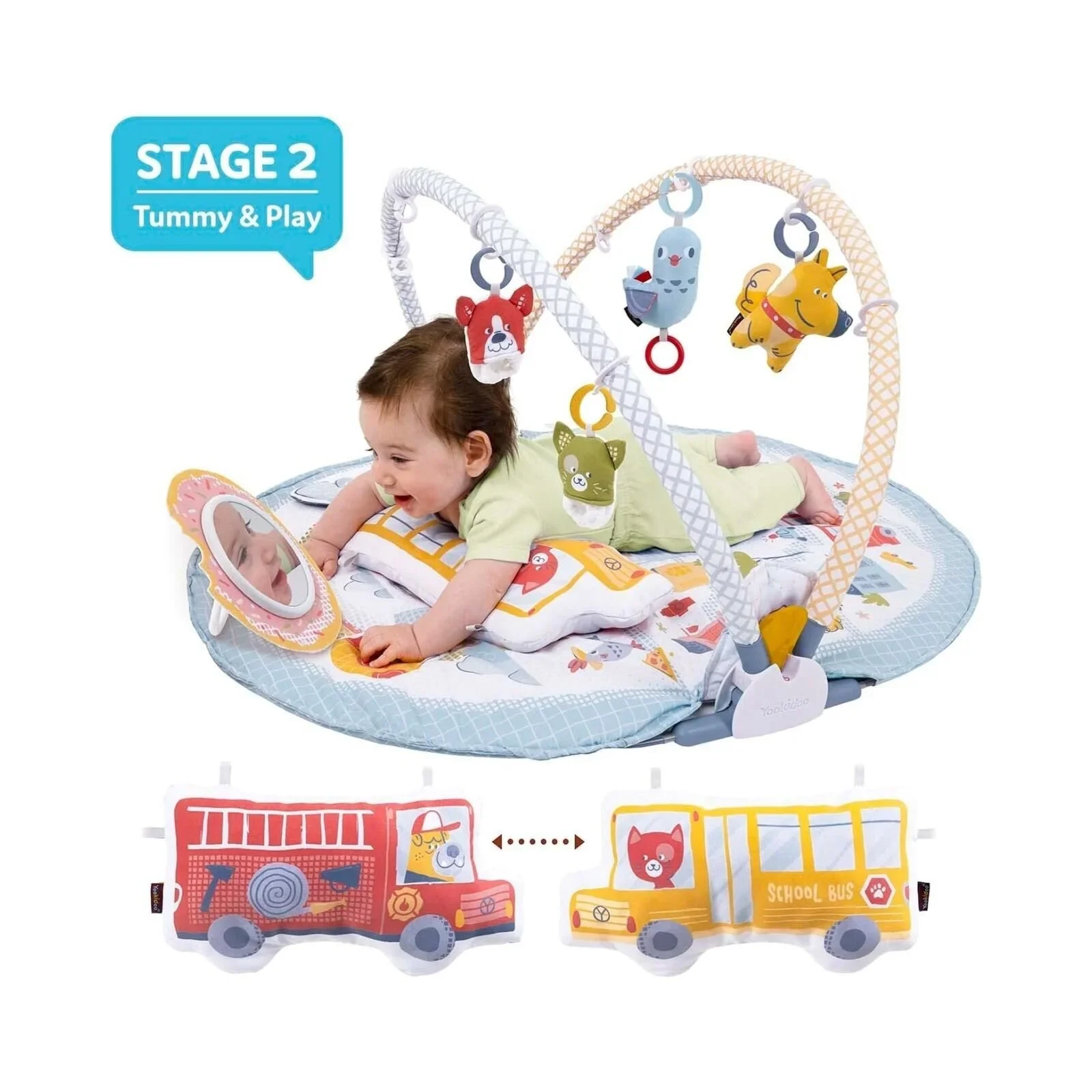 Yookidoo Urban Gymotion Lay to Sit-Up Playmat - Image 3