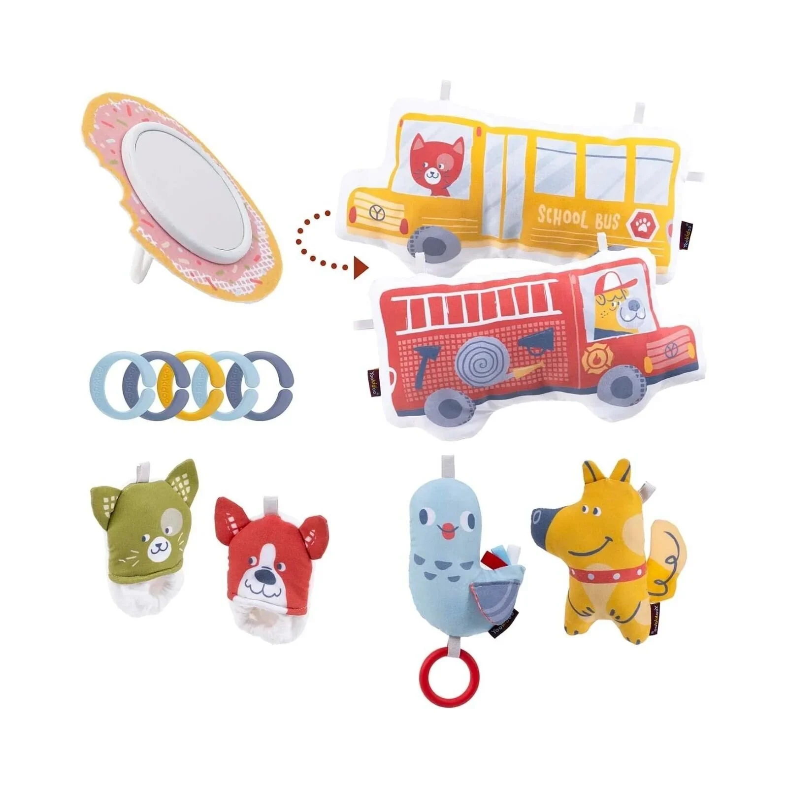 Yookidoo Urban Gymotion Lay to Sit-Up Playmat - Image 6