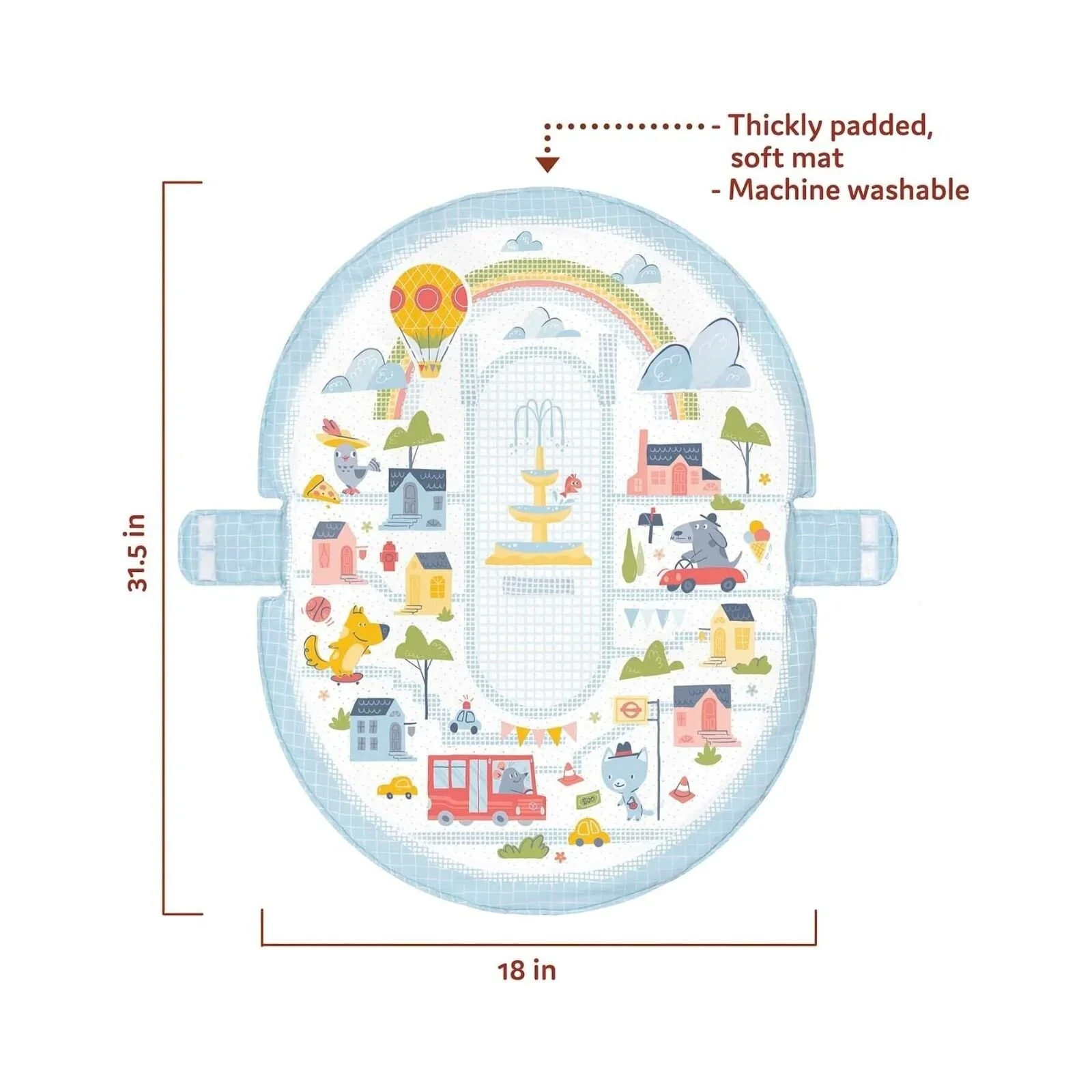Yookidoo Urban Gymotion Lay to Sit-Up Playmat - Image 7