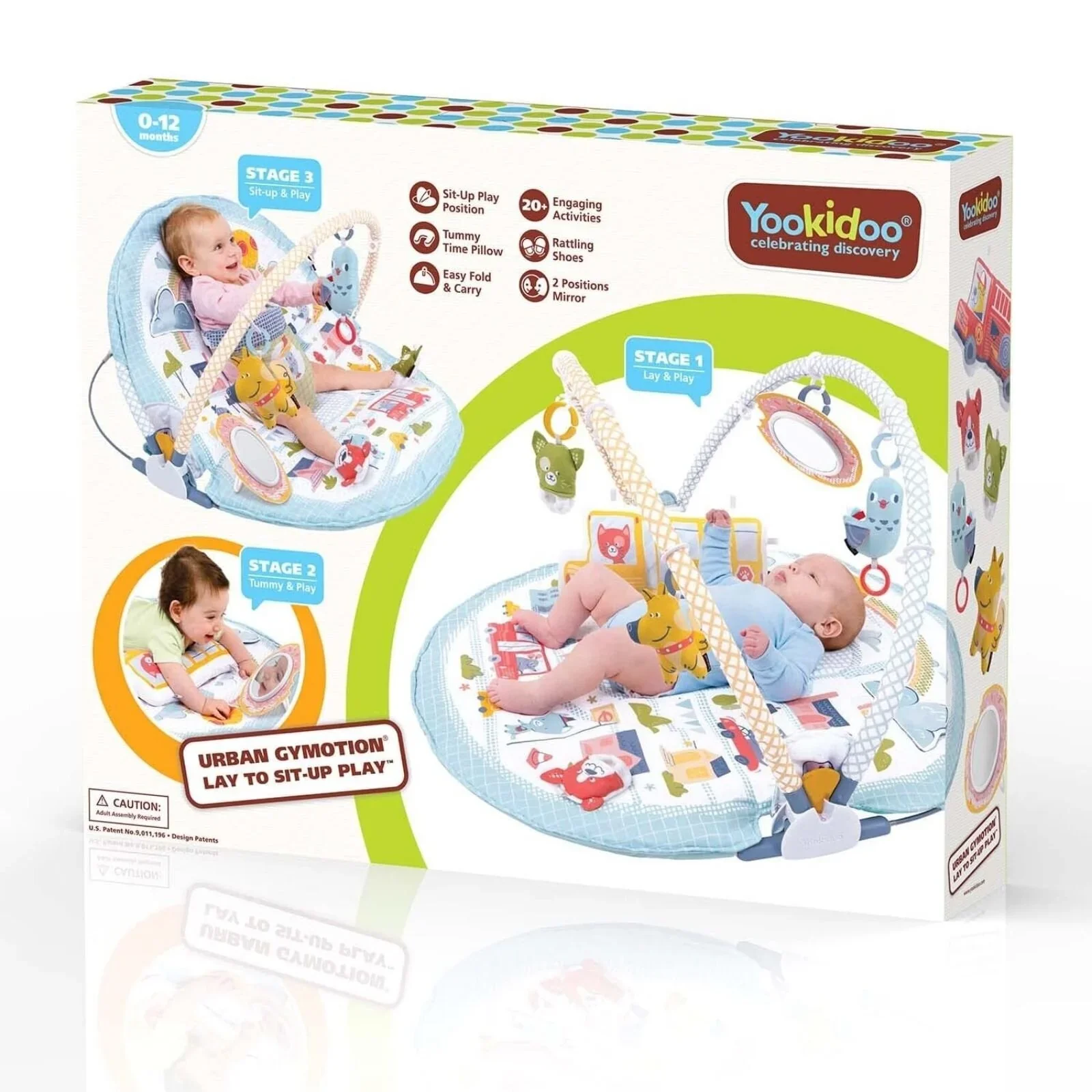 Yookidoo Urban Gymotion Lay to Sit-Up Playmat - Image 9