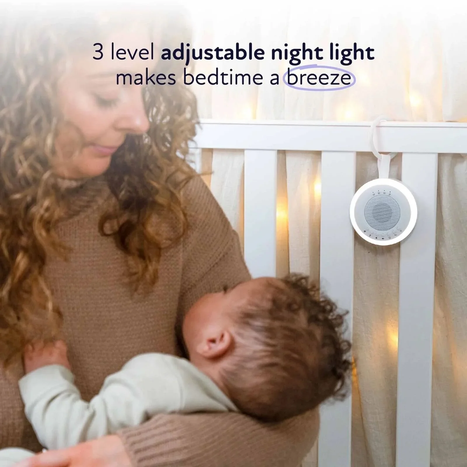 Zello Portable White Noise Machine & Nightlight Baby Sleep Aid - Image 6