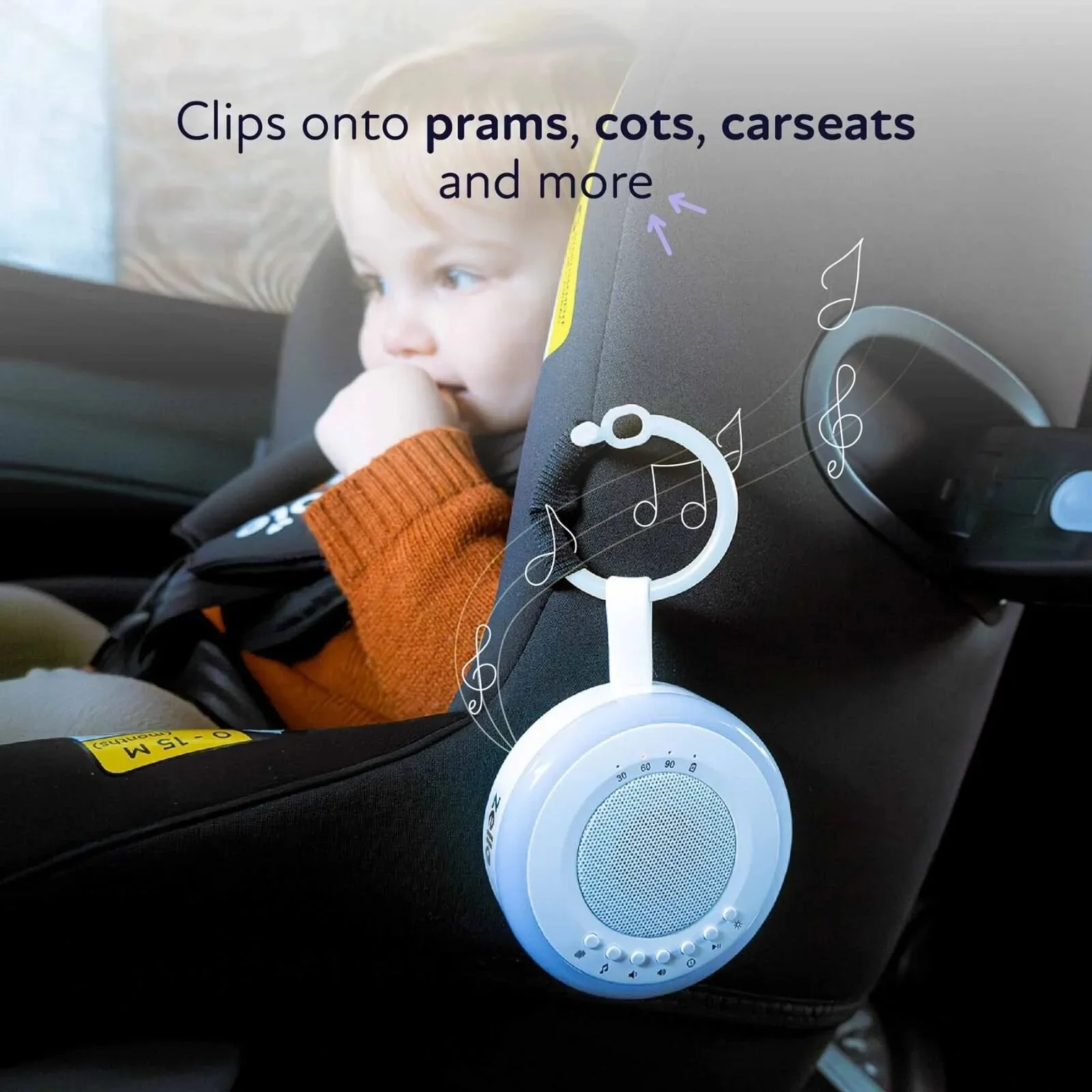 Zello Portable White Noise Machine & Nightlight Baby Sleep Aid - Image 7